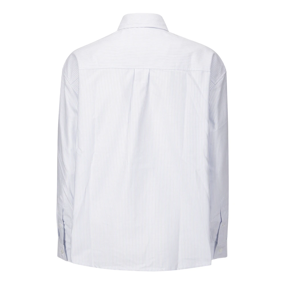 A.p.c. Logo Boyfriend Overhemd Blue Dames