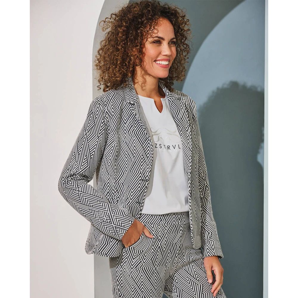 Zoso Elegant Mason Blazer Blue Dames