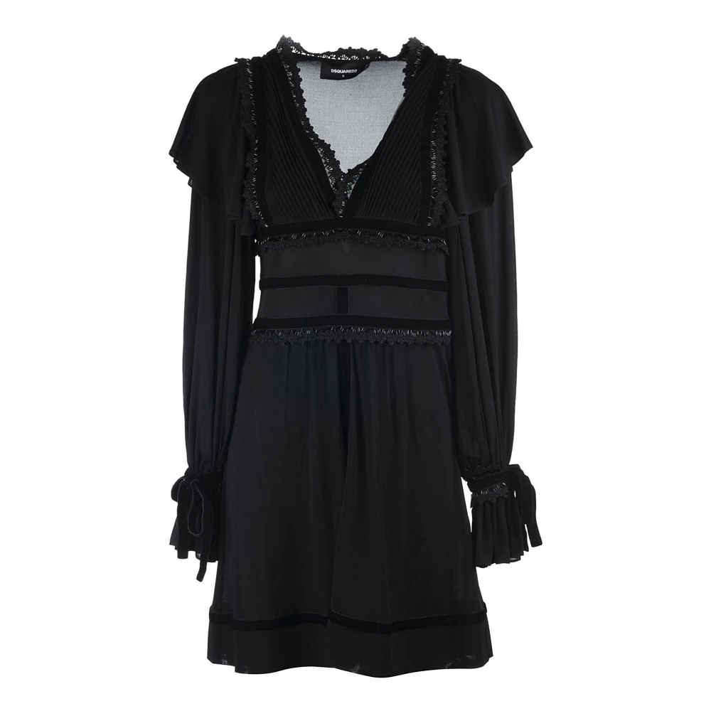 Dsquared2 Zwarte Elegante Jurk voor Vrouwen Black Dames