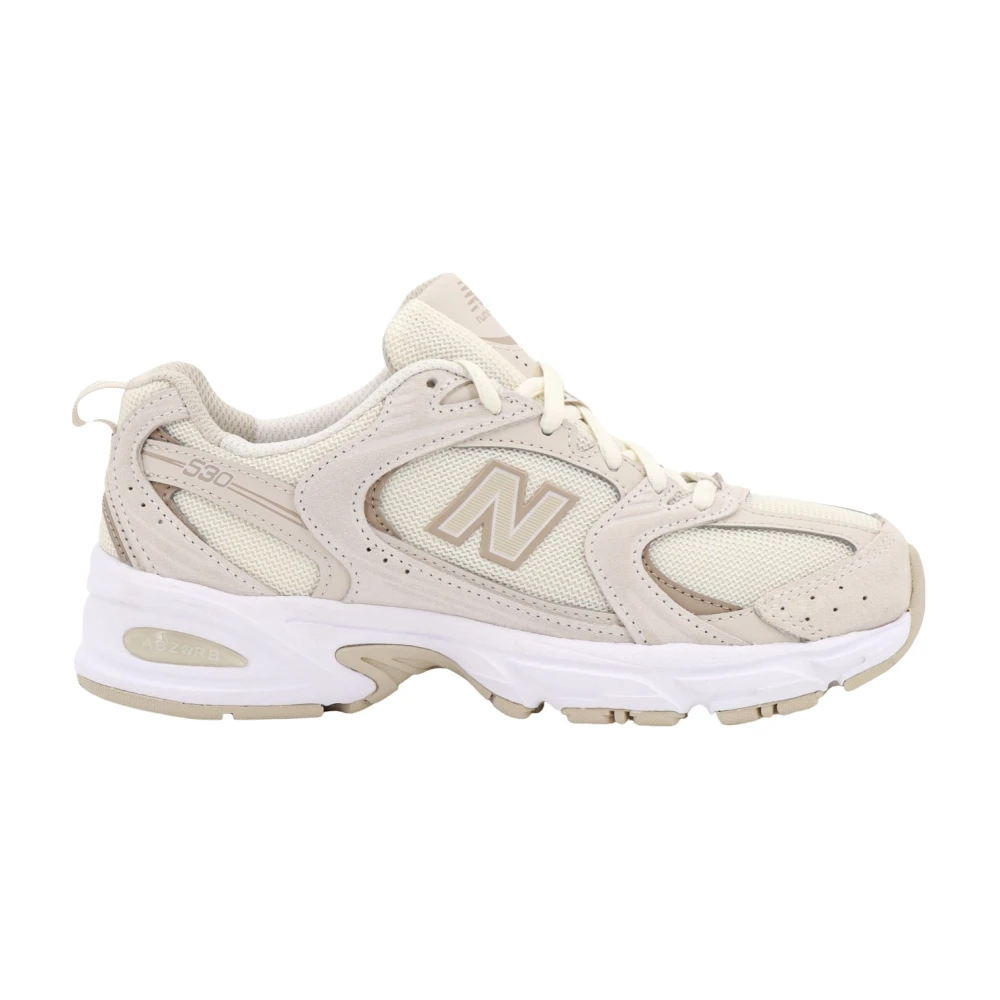 New Balance Beige Veterschoenen met Monogram Beige Dames