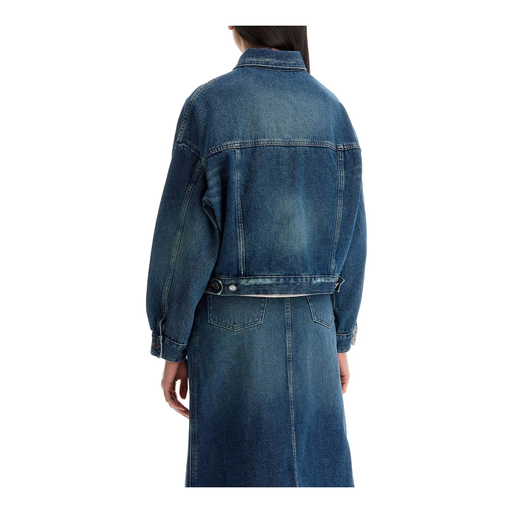 A.p.c. Vervaagde Denim Distressed Jack Blue Dames