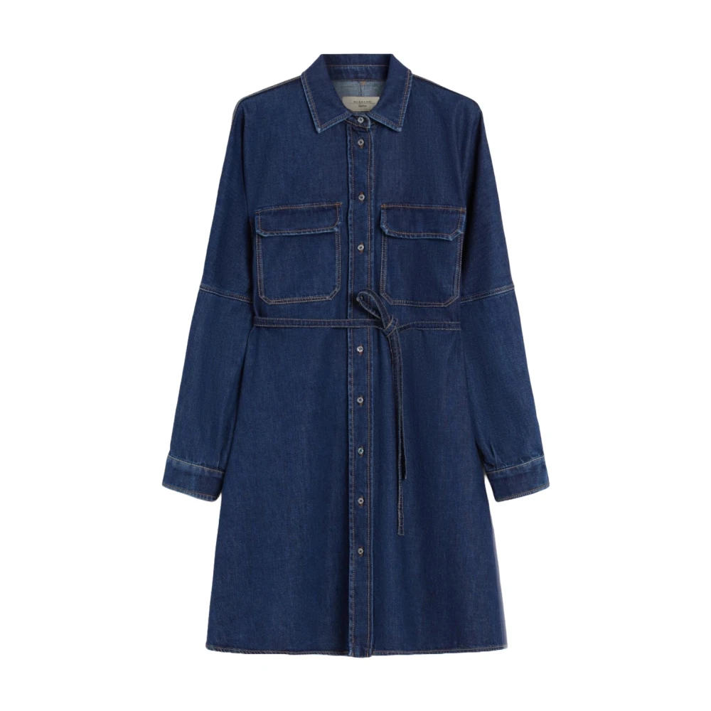 Weekend Max Mara Women's Blue Balenio Dress - Shirt Dresses - S - Dresses