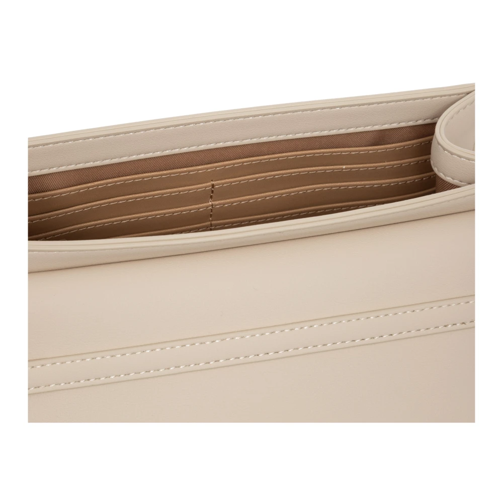 Love Moschino Stijlvolle letter schoudertas Beige Dames