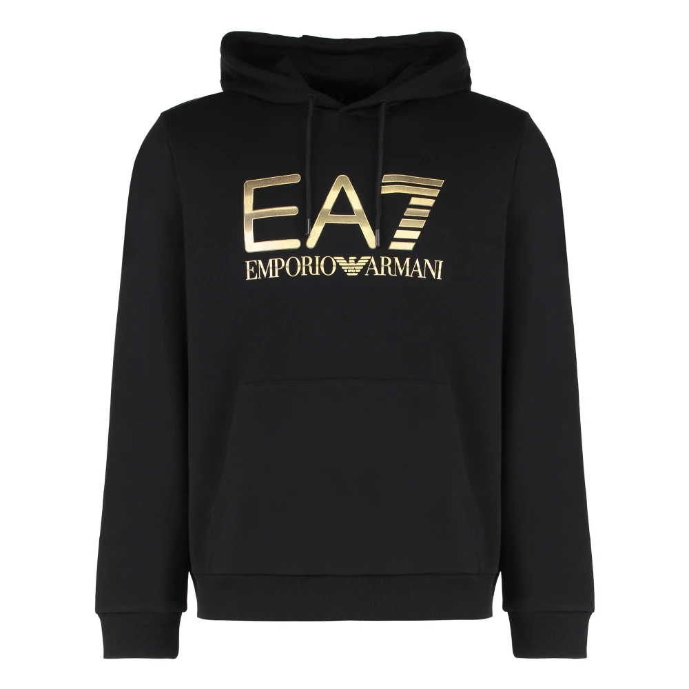 Emporio Armani Ea7 Herren Schwarz Sweatshirts & Hoodies, K, 2XLgröße: