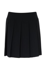 Czarna mini spódnica z mieszanki wełny