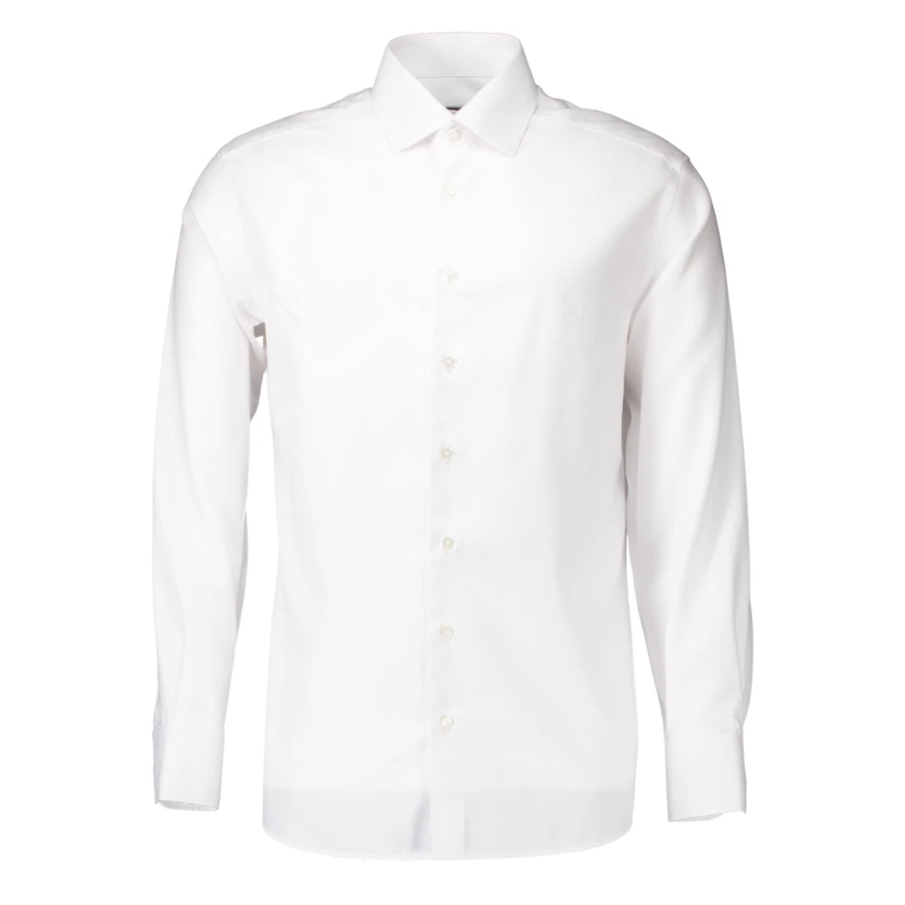 Eterna Wit Overhemd Lange Mouw Xd87 White Heren