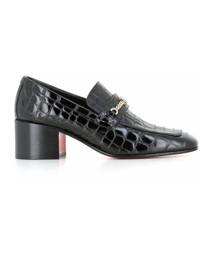 black-crocodile-print-sandals