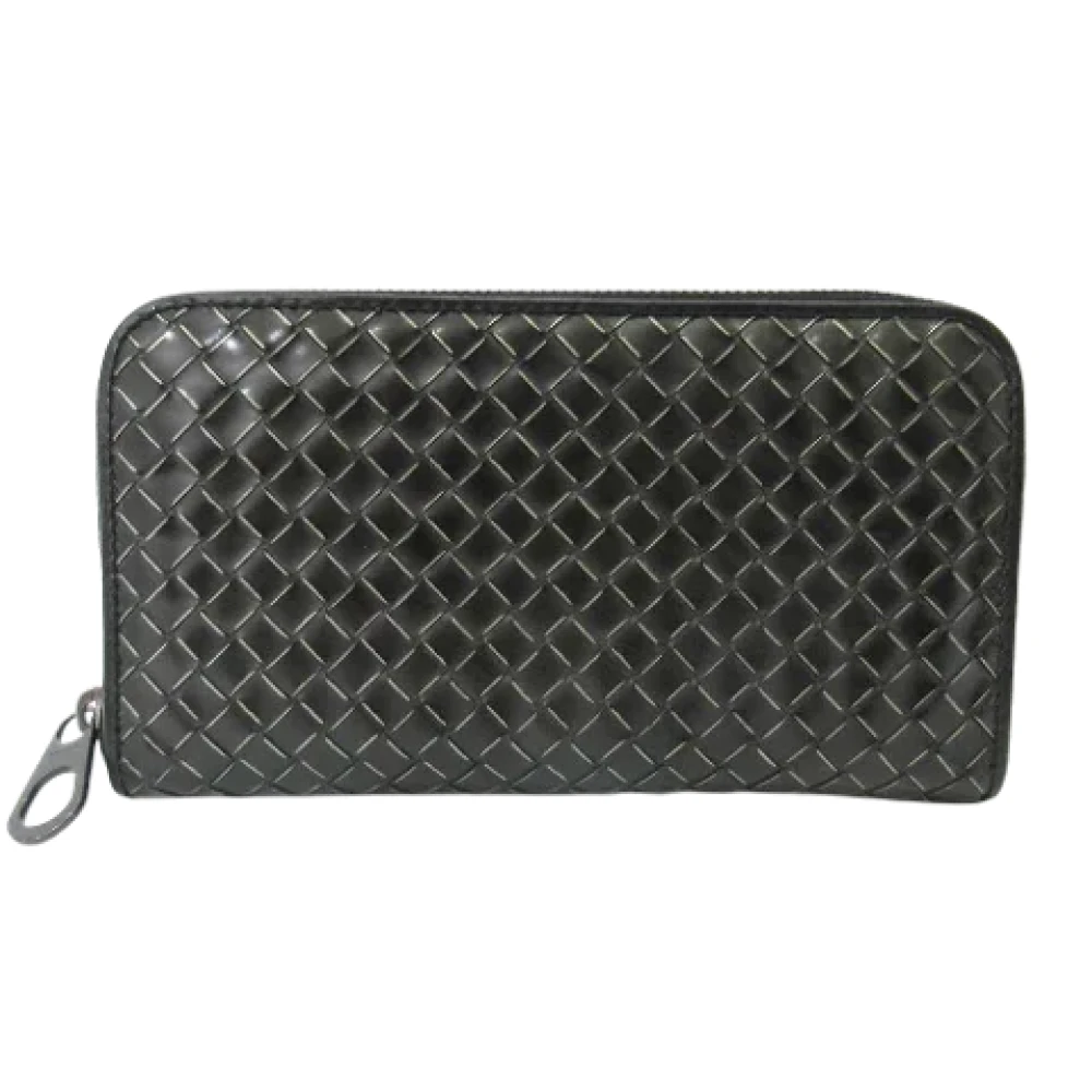 Bottega Veneta Vintage Pre-owned Leather wallets Black Dames