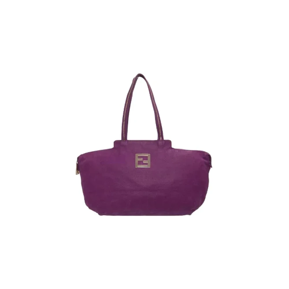 Fendi Vintage Pre-owned Suede shoulder-bags Purple Dames