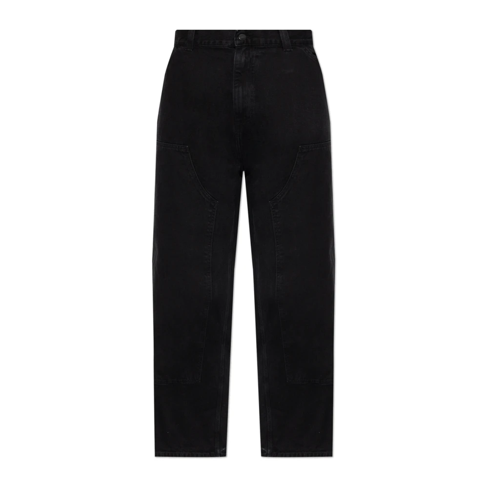 Carhartt Wip Uomo Nero Og Double Knee Jeans