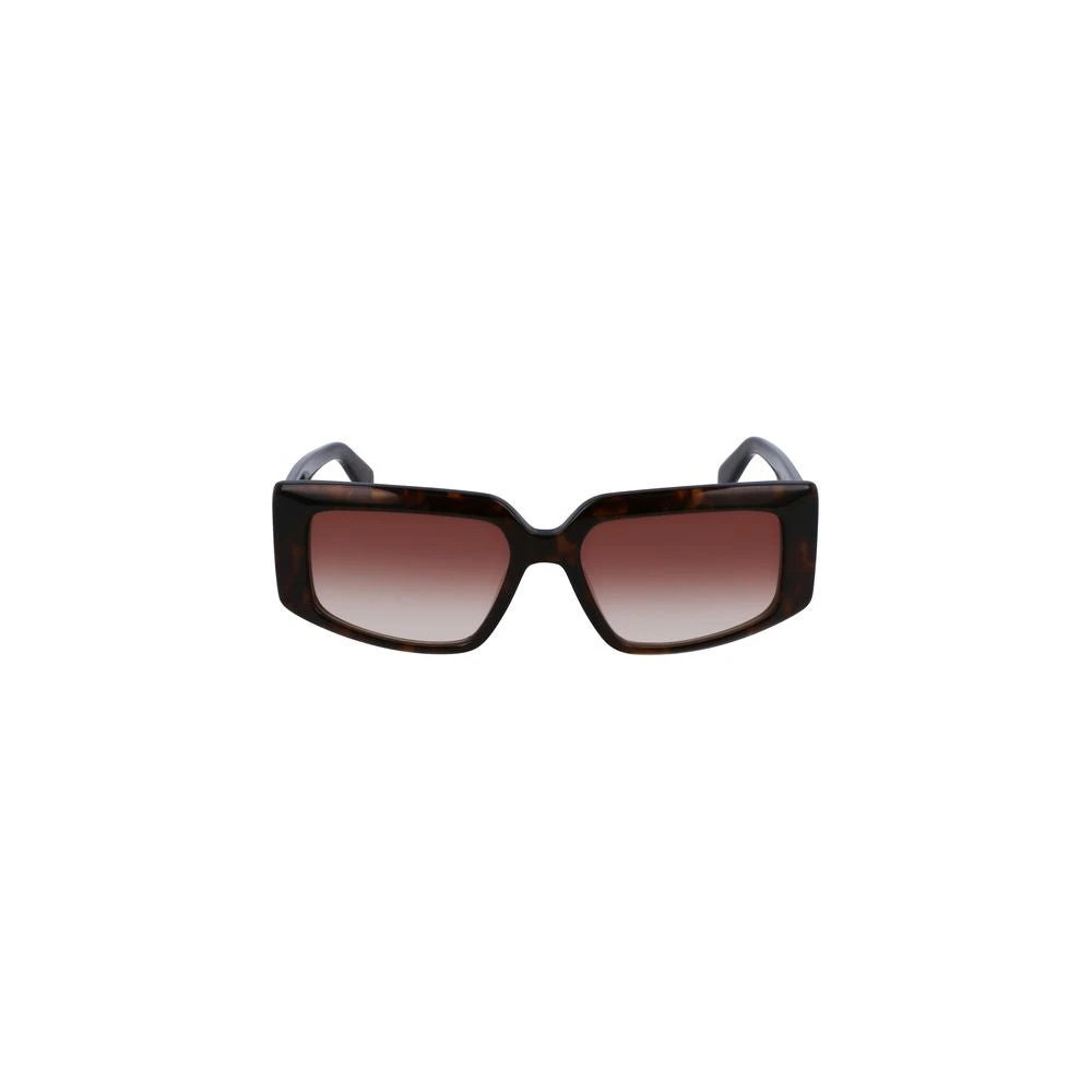Liu Jo Women's Brown Acetate Sunglasses Rectangular Glass