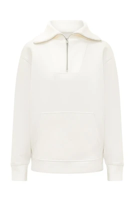 Zip-Front Hooded Sweatshirt