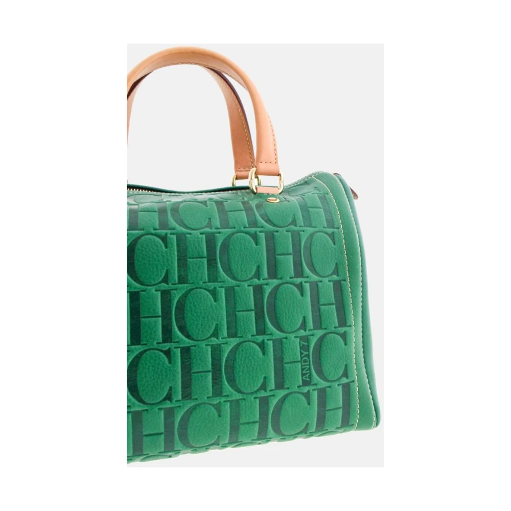 Carolina Herrera Groene Getatoeëerde Andy 7 Bowlingtas Green Dames