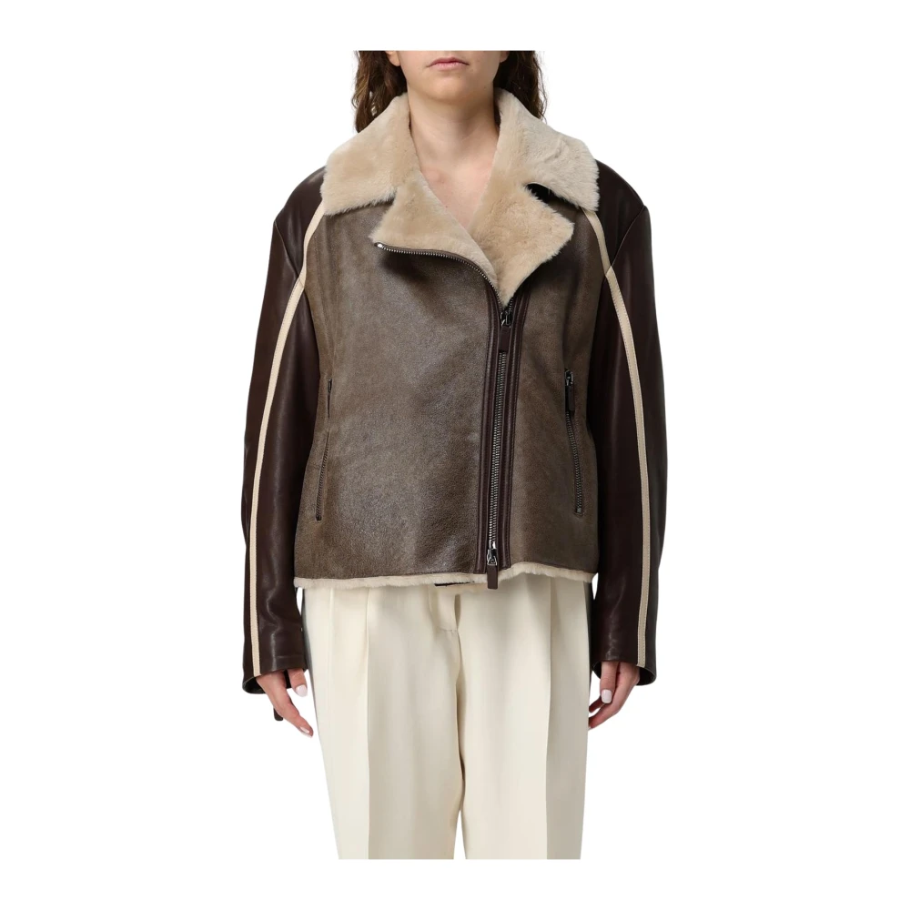 Emporio Armani Damen Braun Jacken, Mgröße:
