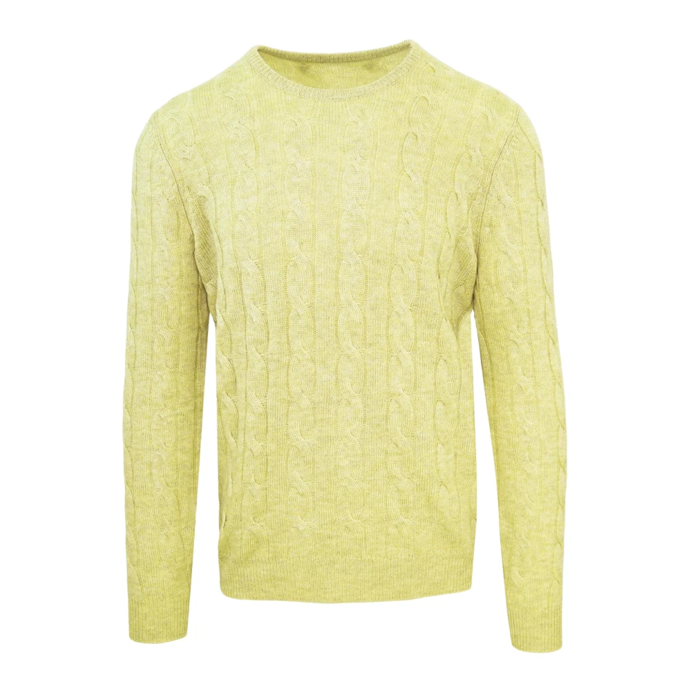 Malo Heren Solid Sweater Collectie Yellow Heren
