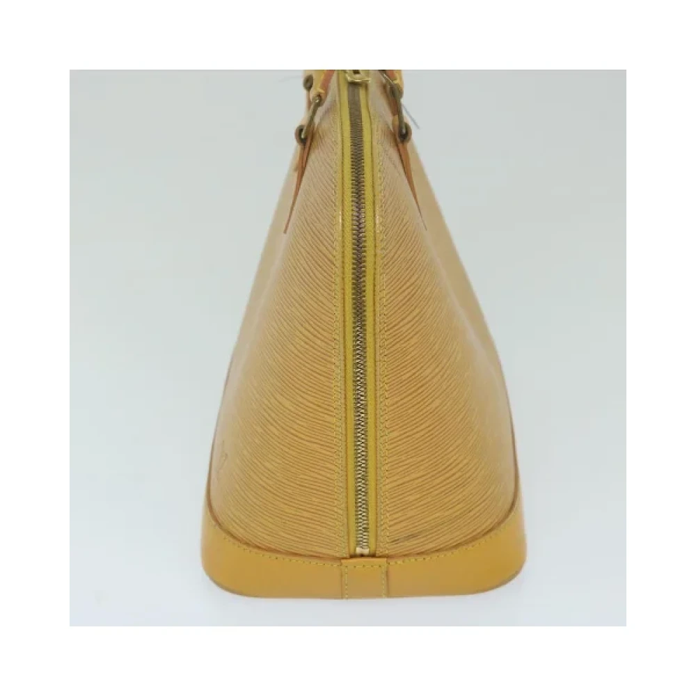 Louis Vuitton Vintage Pre-owned Leather handbags Beige Dames