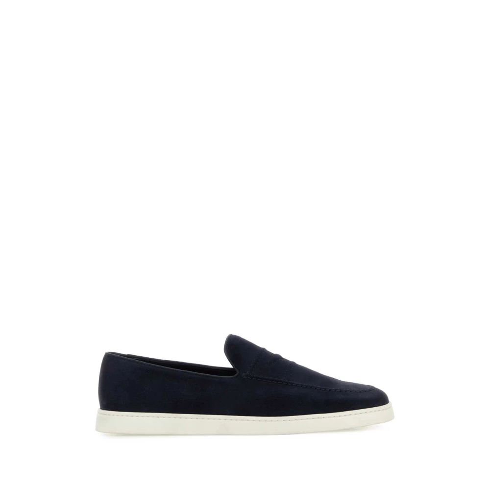Church's Men's Blue Peebles Suede Loafers - Loafers - 8 Uk - Shoes