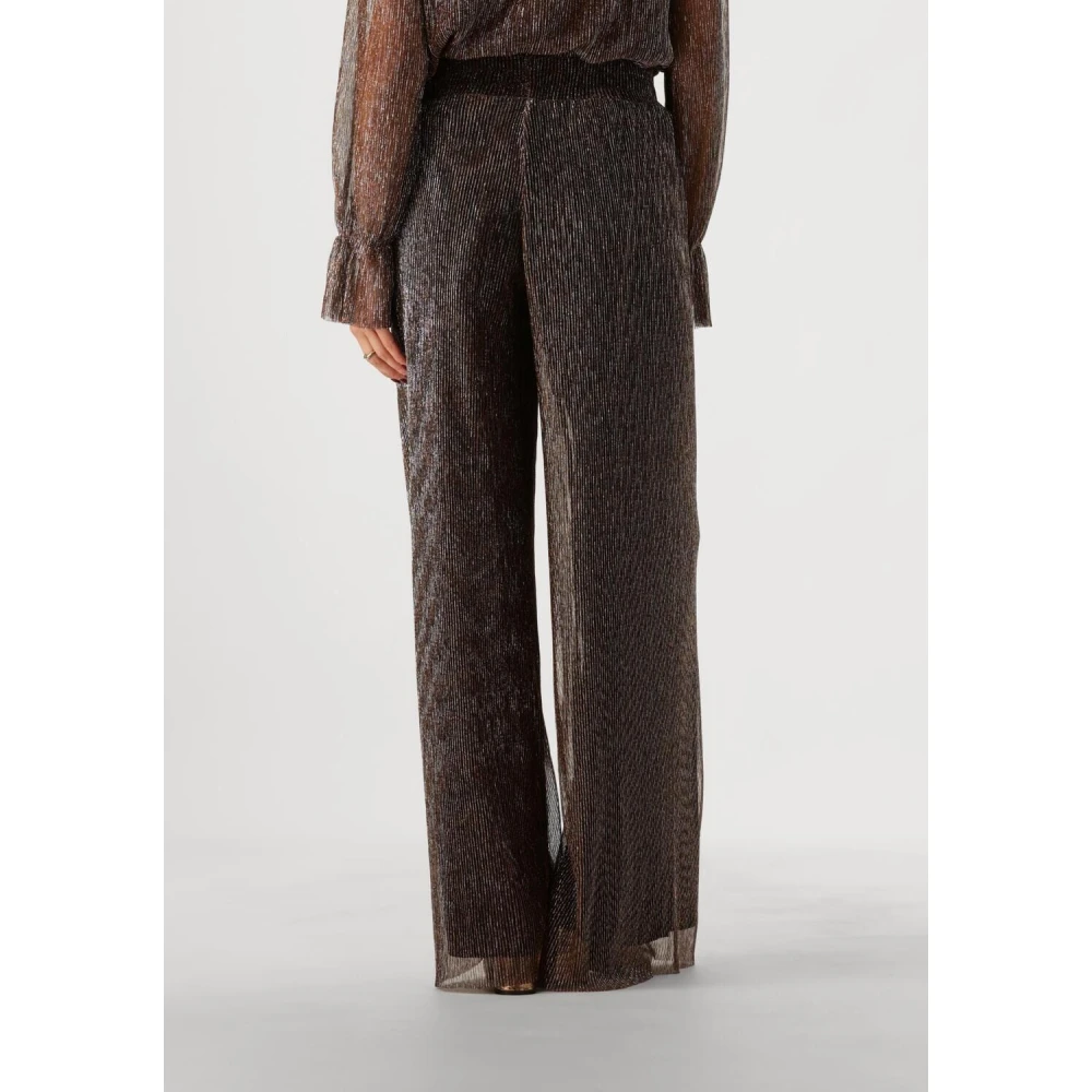 Notre-v Bronzen Pantalon voor stijlvolle vrouwen Brown Dames