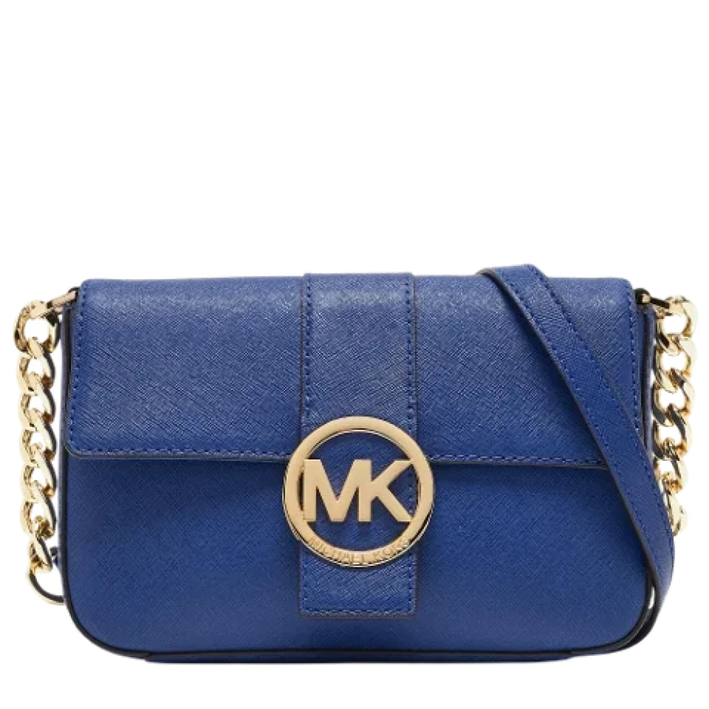 Michael Kors Pre-owned Leather crossbody-bags Blue Dames