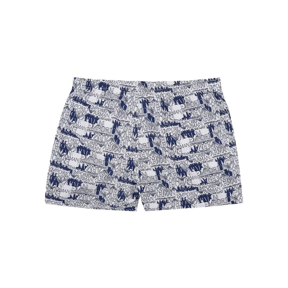 Emporio Armani Elegante witte polyester zwembroek Multicolor Heren