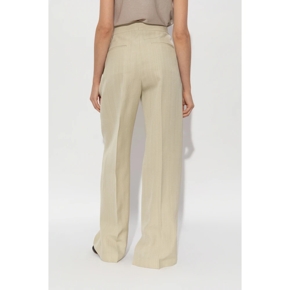 Jil Sander Geplooide broek Beige Dames