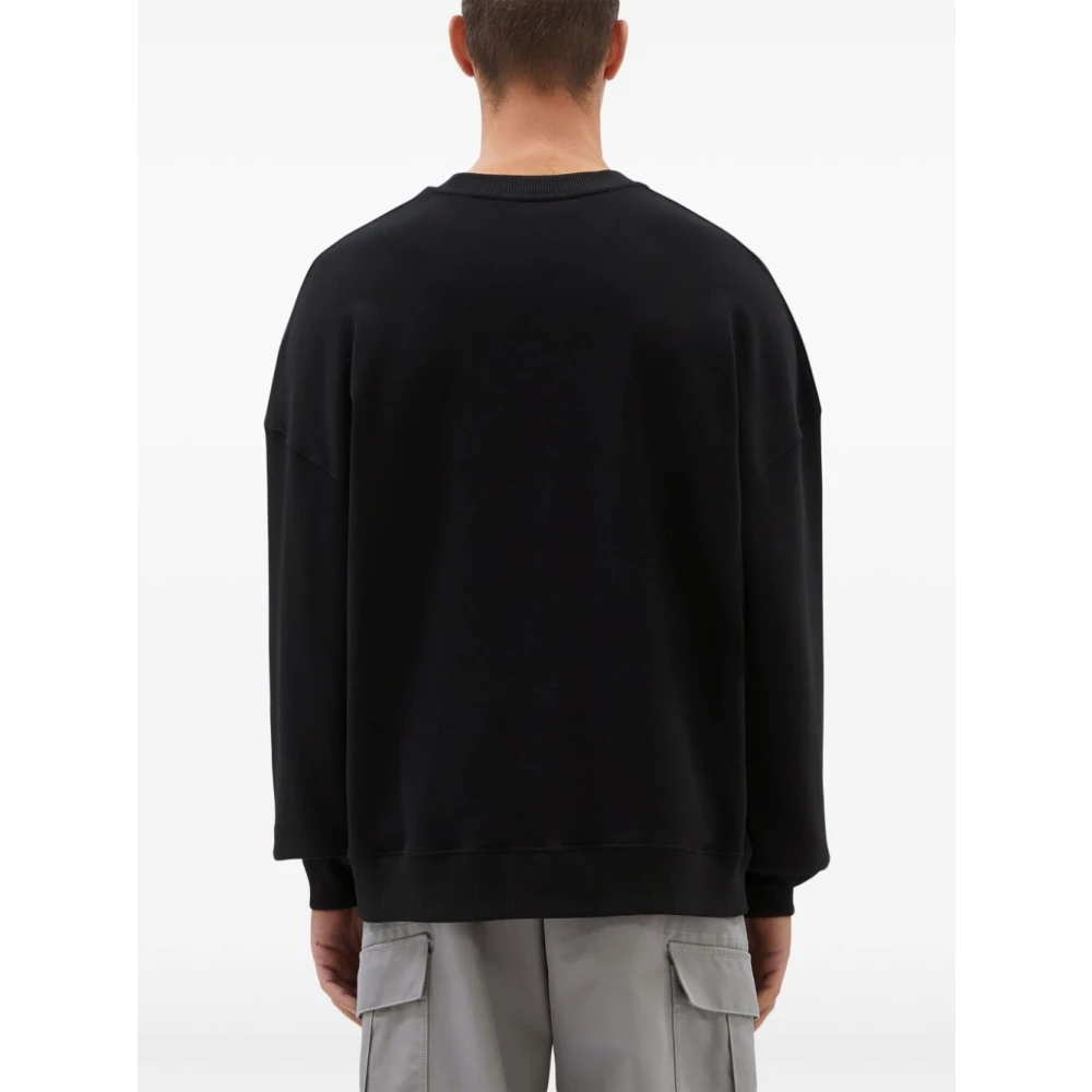 Msgm Casual Sweatshirt met 99C Design Black Heren