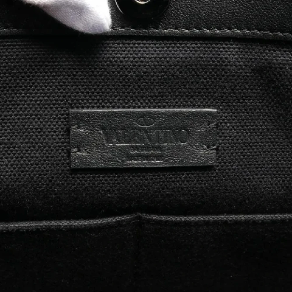 Valentino Vintage Pre-owned Canvas handbags Black Dames