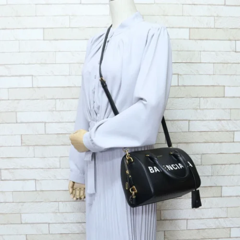 Balenciaga Vintage Pre-owned Leather handbags Black Dames