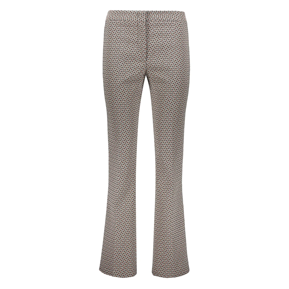 ETRO Jacquard Motief Broek met Logodetail Gray Dames