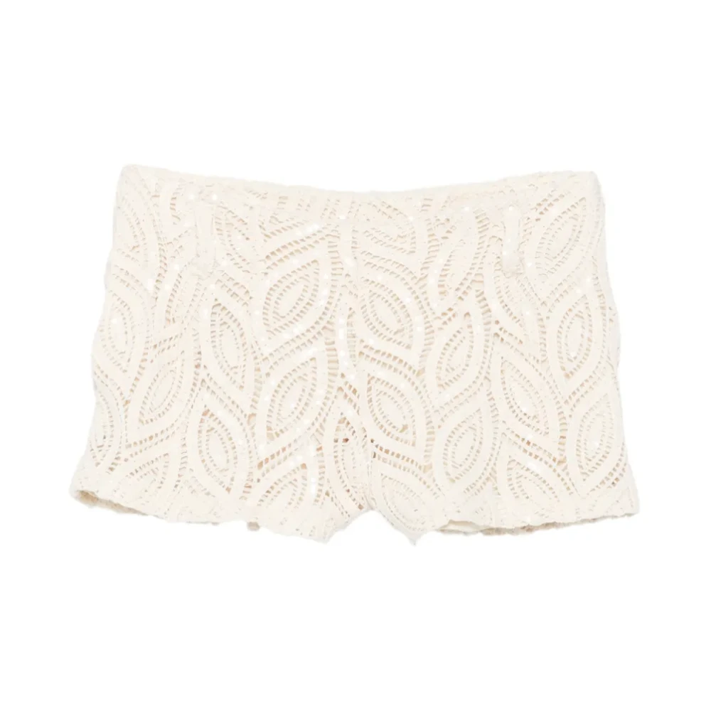 Actualee Women's Beige Short Shorts - Short Shorts - M - Shorts