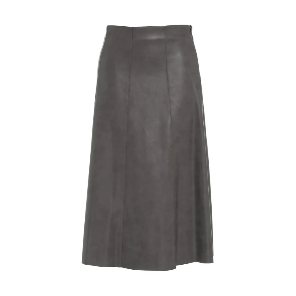 Kaos Eco Leren Rok Gray Dames