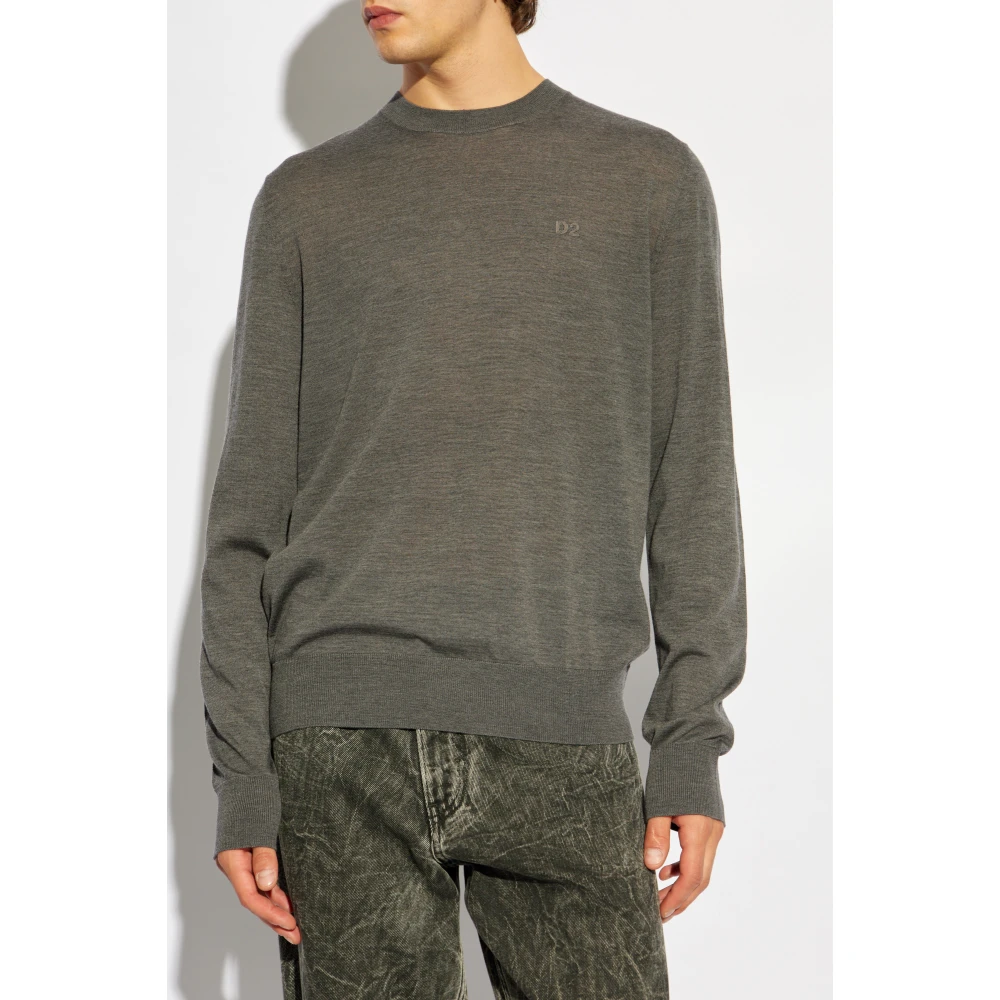 Dsquared2 Wollen trui Gray Heren