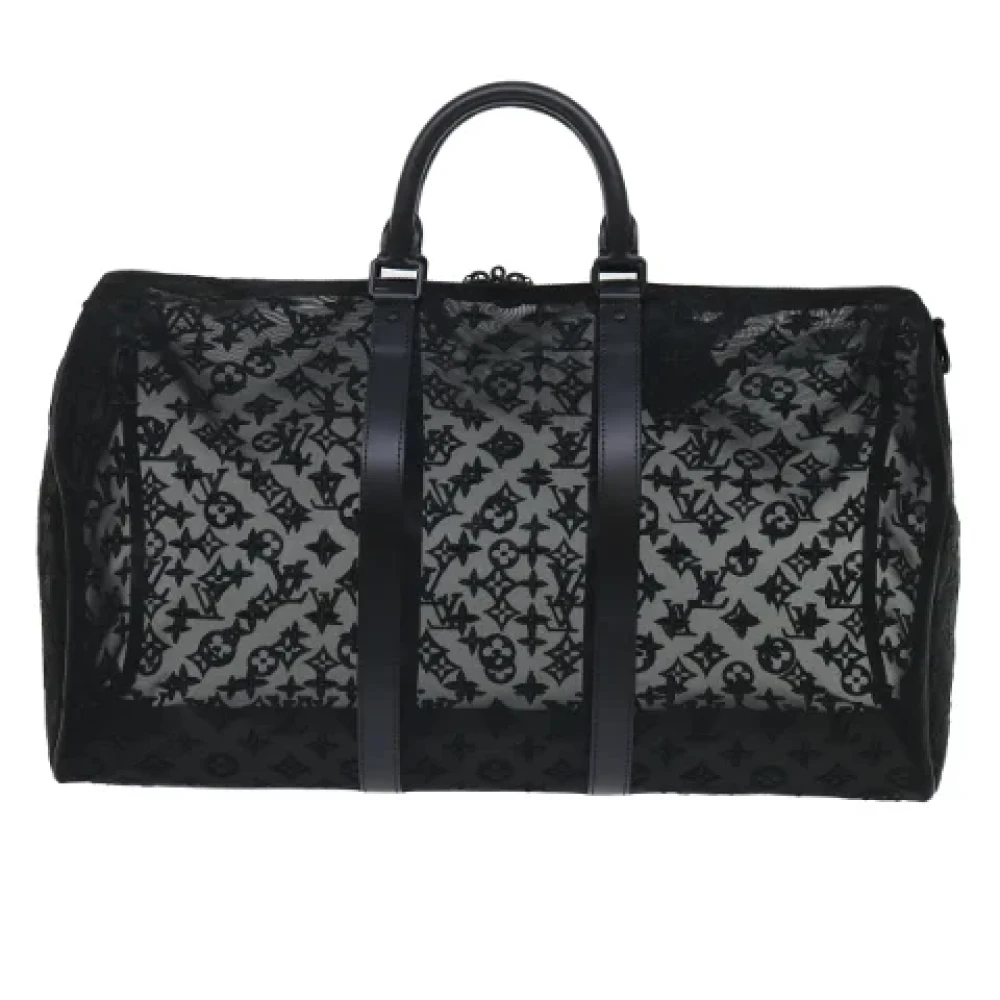 Louis Vuitton Vintage Pre-owned Fabric travel-bags Black Dames