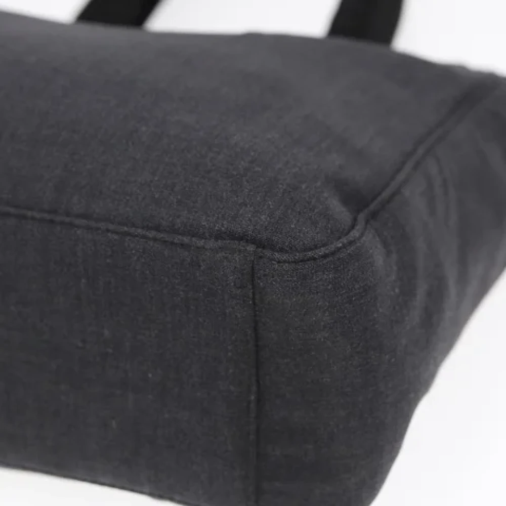 Prada Vintage Pre-owned Canvas handbags Gray Dames