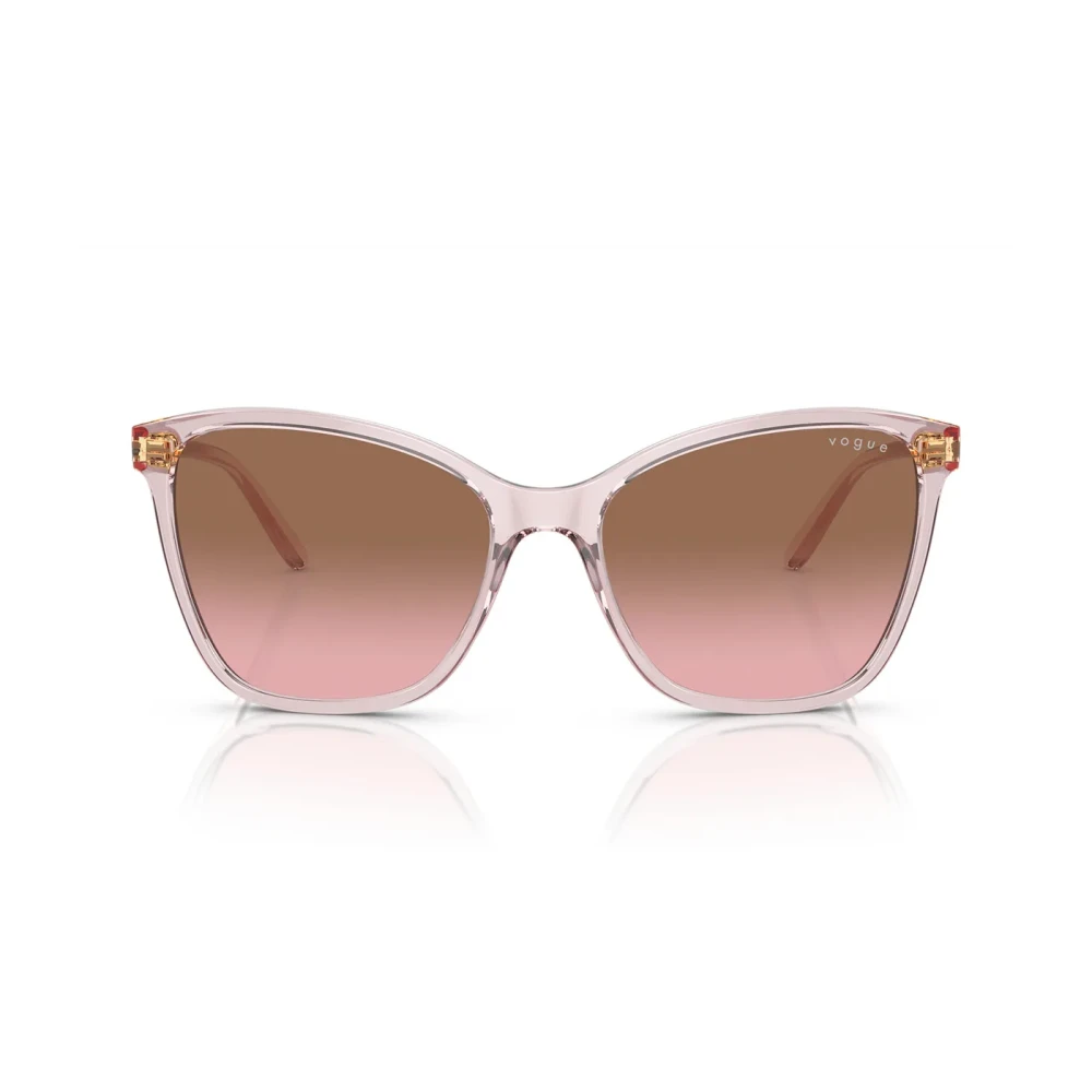 Vogue Women's Pink Oversized Sunglasses With Gradient Lenses - Sunglasses - 56 Mm - Accessories