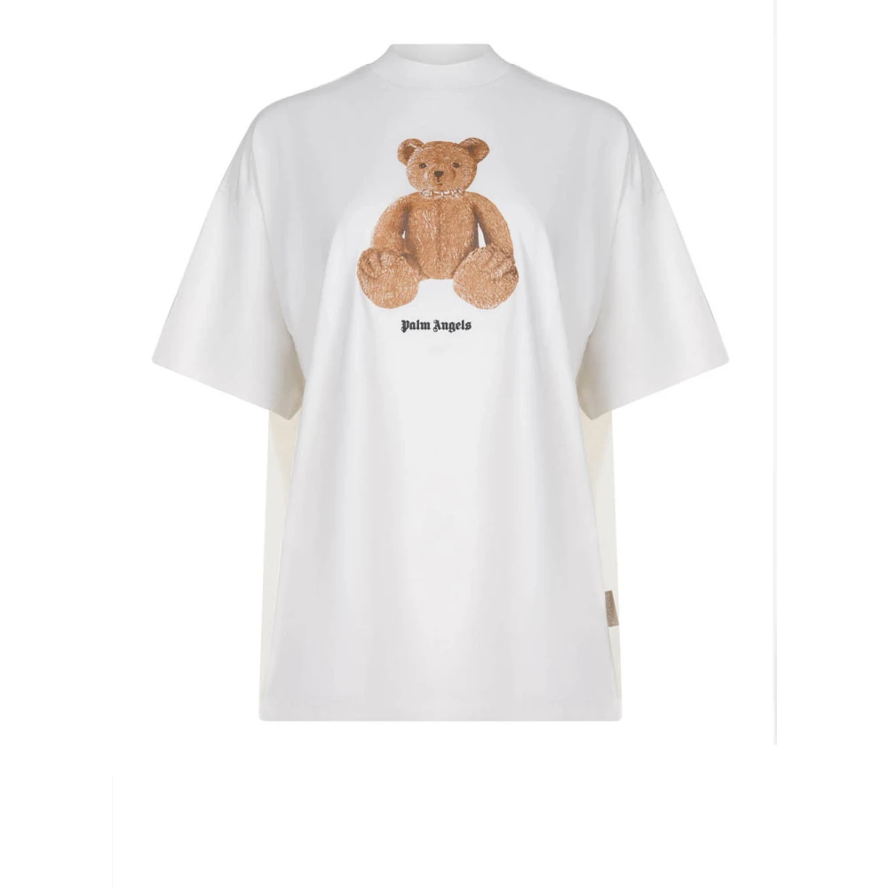 Palm Angels Women's White T-Shirts, S, Oversized T-Shirt