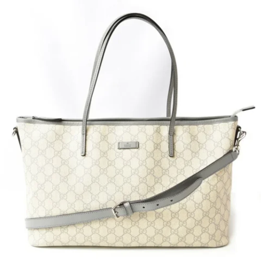 Gucci Vintage Pre-owned Canvas gucci-bags Beige Dames