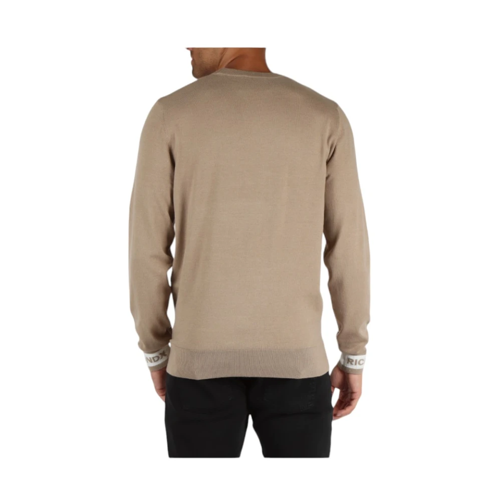 John Richmond Stijlvolle Gebreide Mix Top Beige Heren