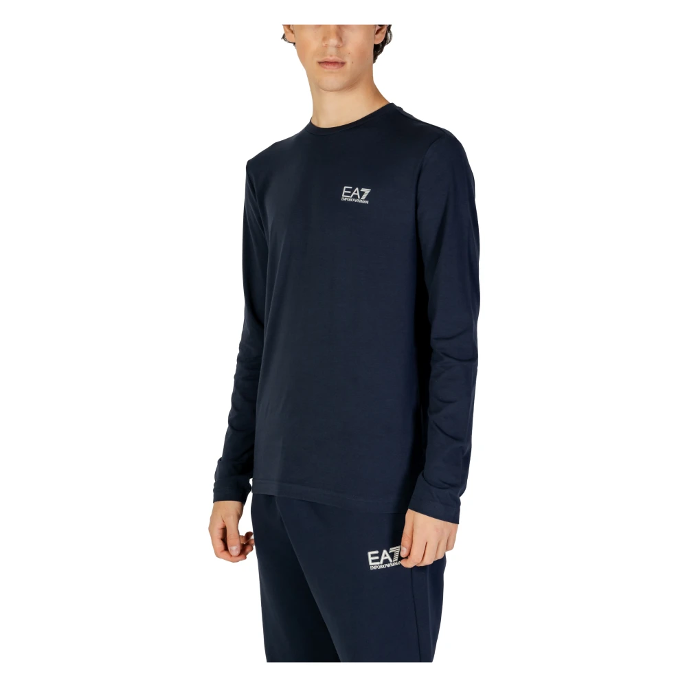 Emporio Armani EA7 Heren T-shirt en Polo Collectie Blue Heren