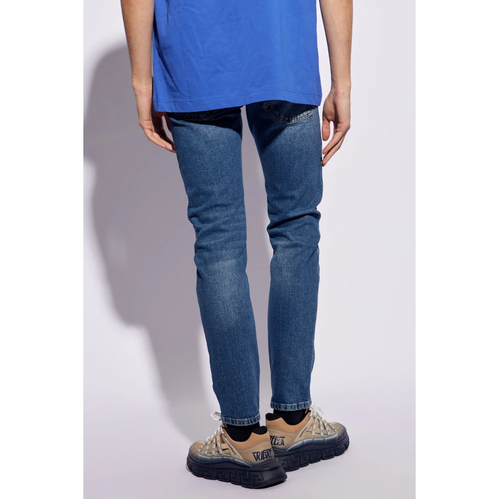 Versace Jeans Couture Jeans met logo Blue Heren