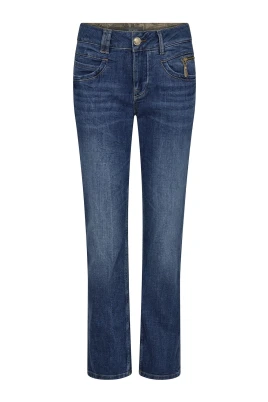 Högmidjade Mörkblå Jeans