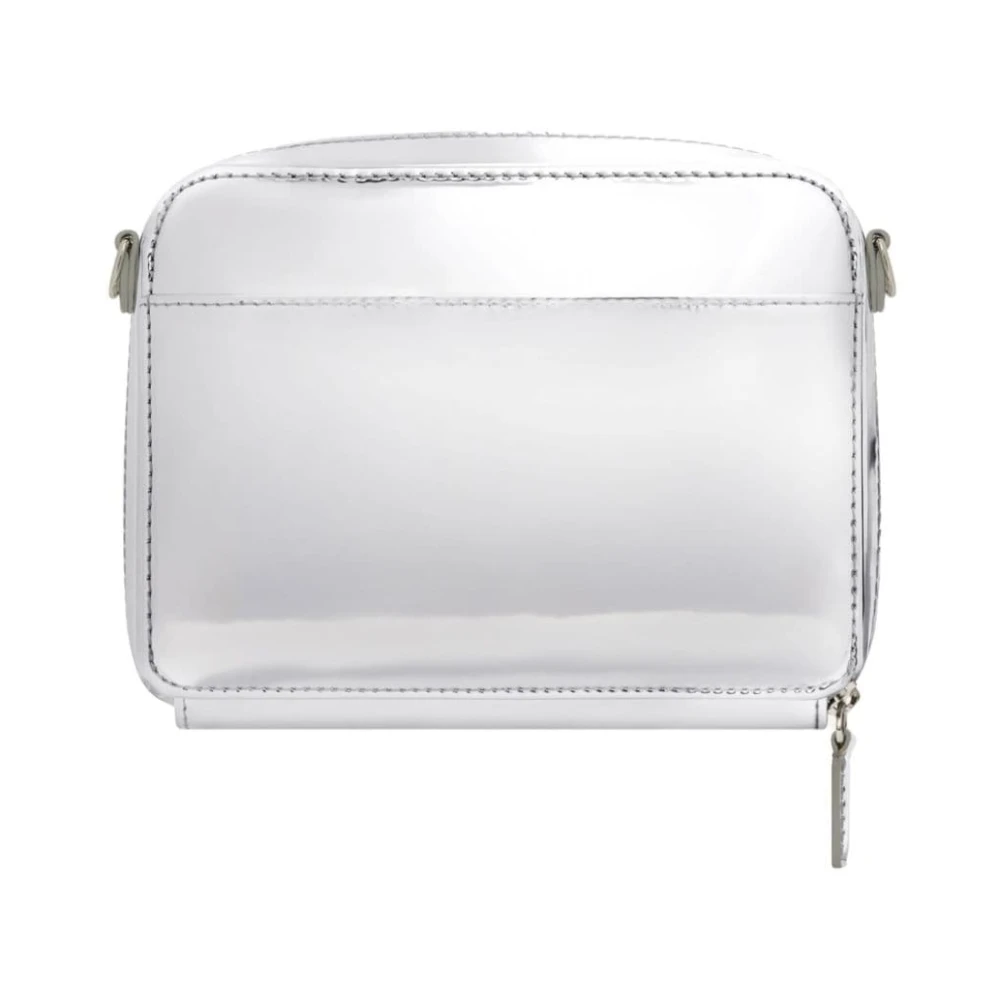 Courrèges Spiegelende Afwerking Ketting-handtas Gray Dames