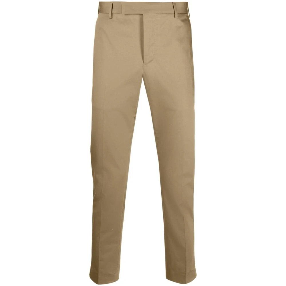Pt01 Slim-fit Trousers Brown Heren