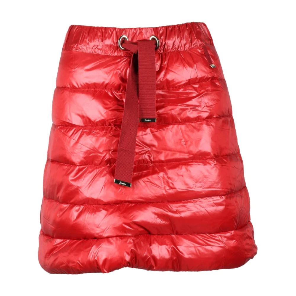 Herno Nylon Gonna Rok Red Dames
