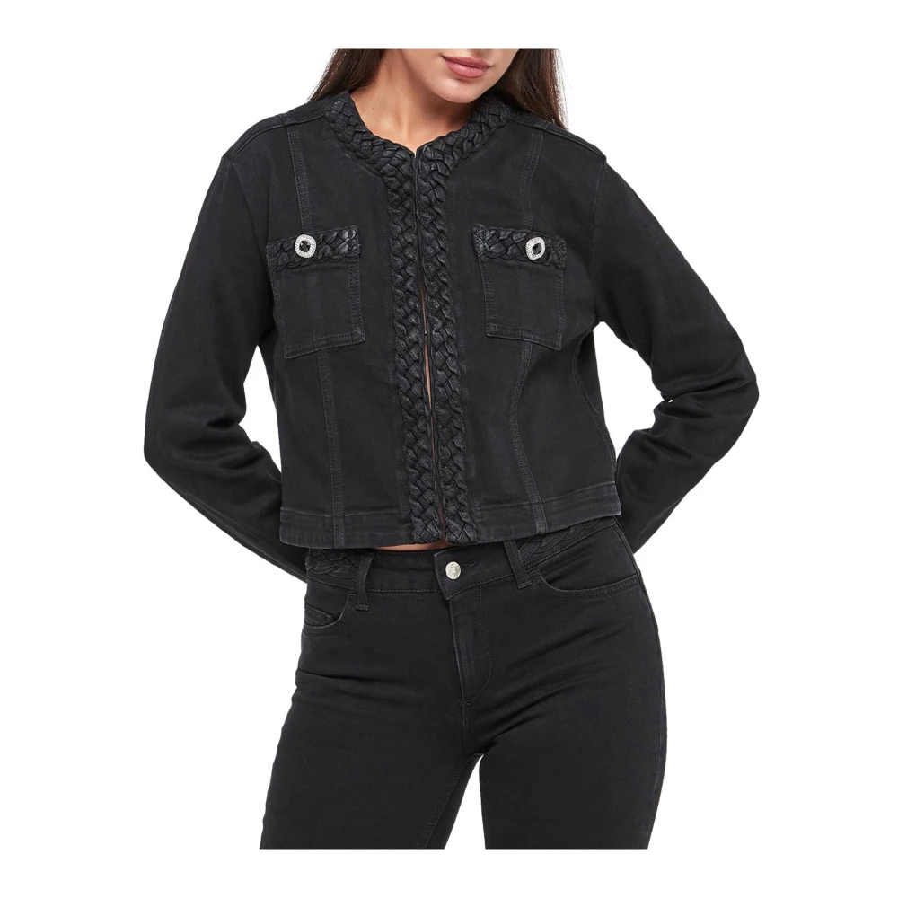 Liu Jo Denim Kate Donna Jack met Cropped Fit Black Dames