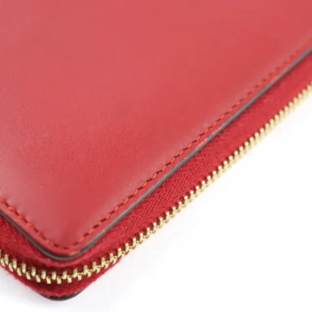 Gucci Vintage Pre-owned Leather wallets Red Dames