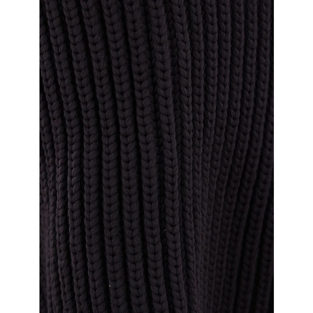 Sacai Gebreide Plooirok Black Dames