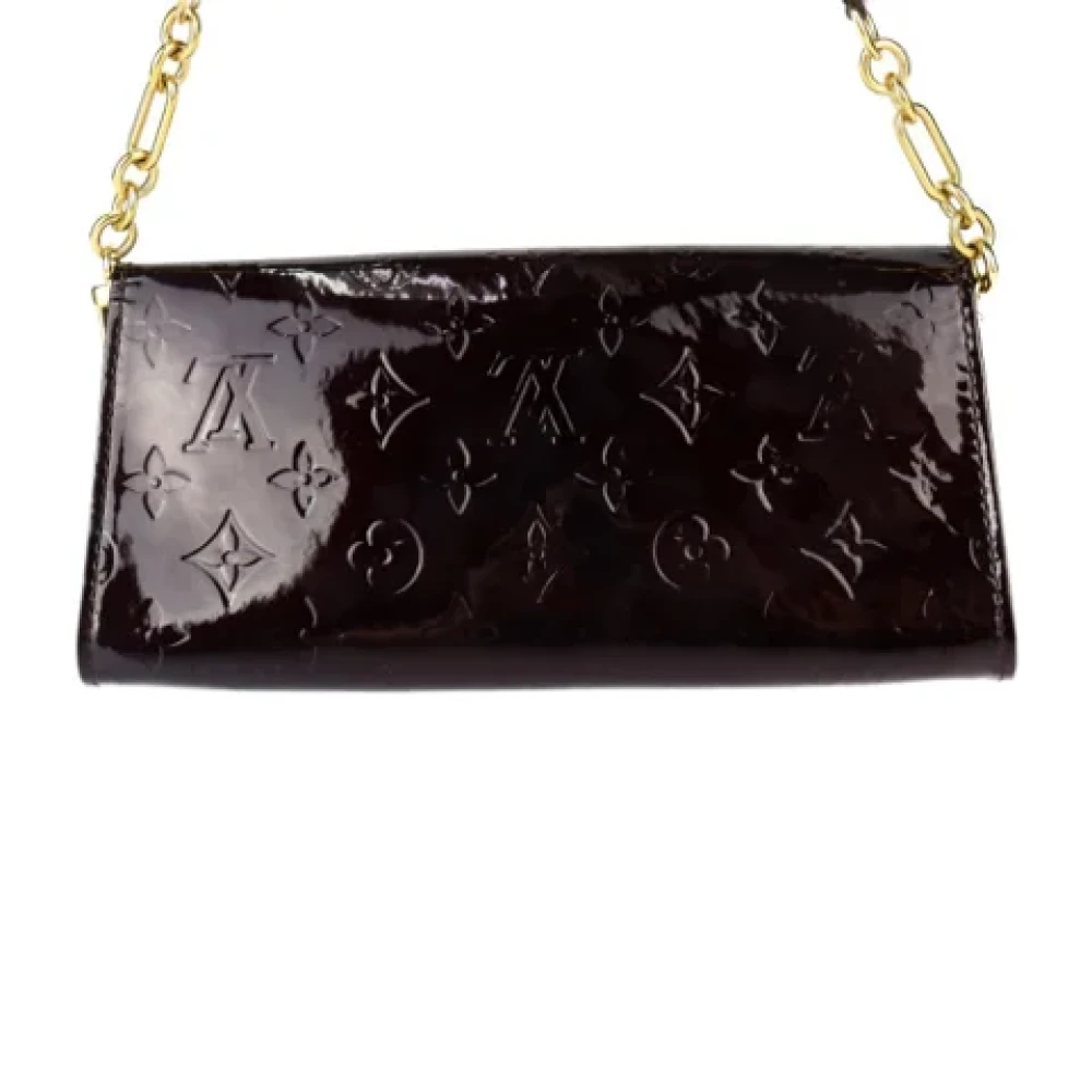 Louis Vuitton Vintage Pre-owned Leather clutches Purple Dames