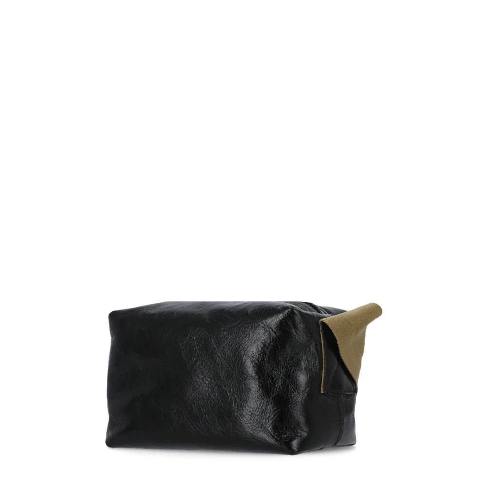 UMA Wang Zwarte Leren Dames Schoudertas Black Dames