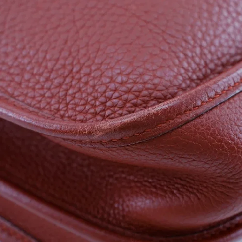 Hermès Vintage Pre-owned Leather shoulder-bags Red Dames
